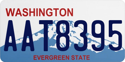 WA license plate AAT8395