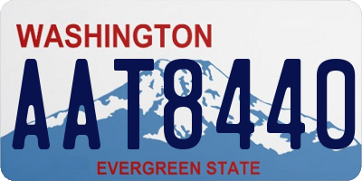 WA license plate AAT8440