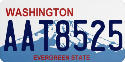 WA license plate AAT8525