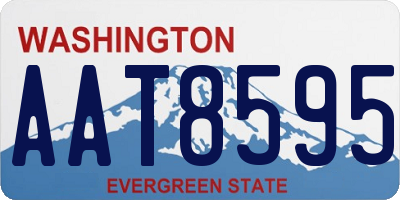 WA license plate AAT8595