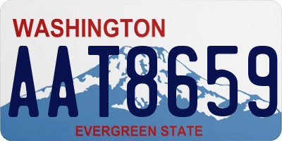 WA license plate AAT8659