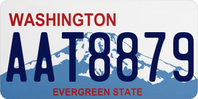 WA license plate AAT8879