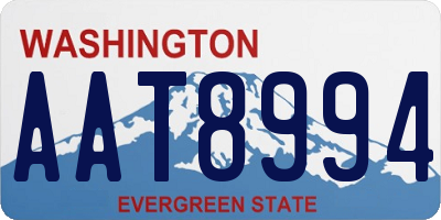 WA license plate AAT8994