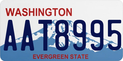 WA license plate AAT8995