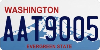 WA license plate AAT9005