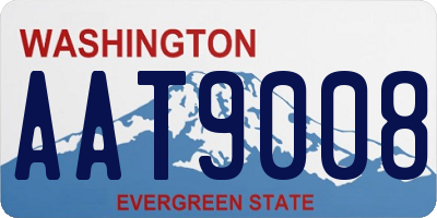 WA license plate AAT9008