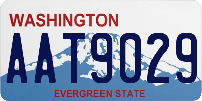 WA license plate AAT9029