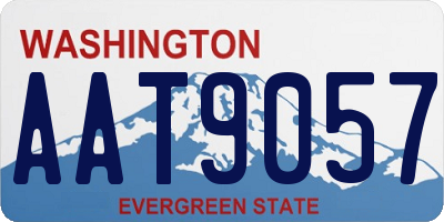 WA license plate AAT9057
