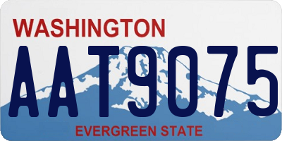 WA license plate AAT9075