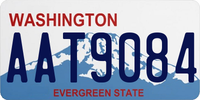 WA license plate AAT9084