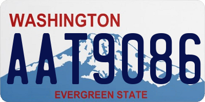 WA license plate AAT9086