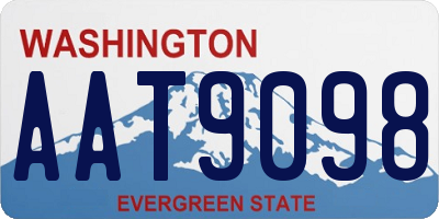 WA license plate AAT9098