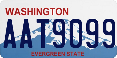 WA license plate AAT9099