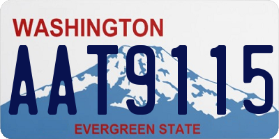 WA license plate AAT9115