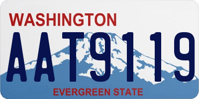 WA license plate AAT9119