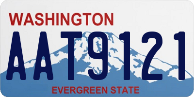 WA license plate AAT9121