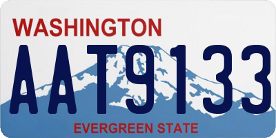 WA license plate AAT9133