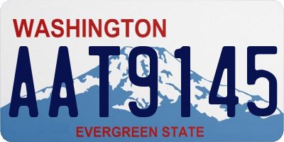 WA license plate AAT9145