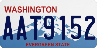 WA license plate AAT9152
