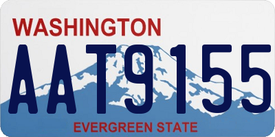 WA license plate AAT9155