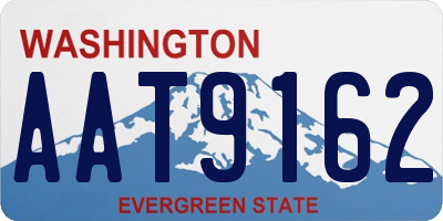 WA license plate AAT9162