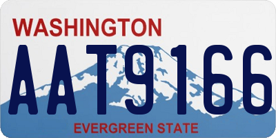 WA license plate AAT9166