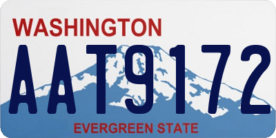 WA license plate AAT9172