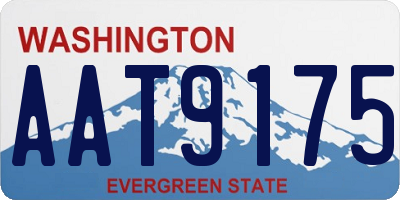 WA license plate AAT9175