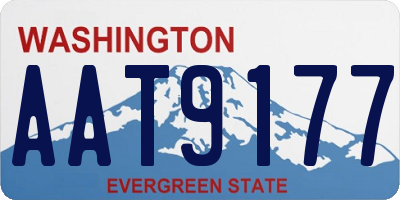 WA license plate AAT9177