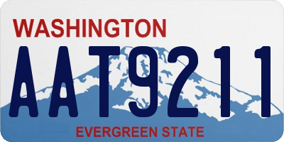 WA license plate AAT9211