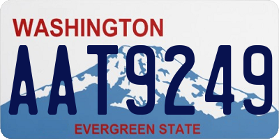 WA license plate AAT9249