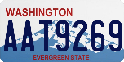WA license plate AAT9269