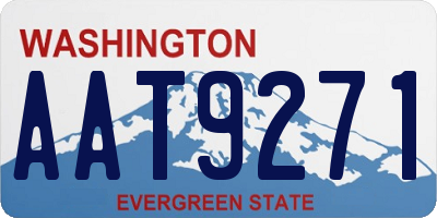 WA license plate AAT9271