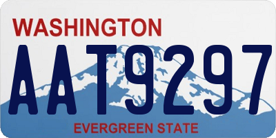 WA license plate AAT9297