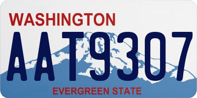 WA license plate AAT9307