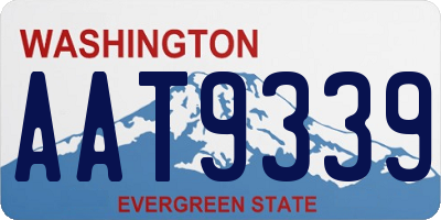 WA license plate AAT9339