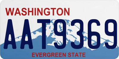 WA license plate AAT9369