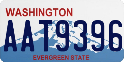 WA license plate AAT9396