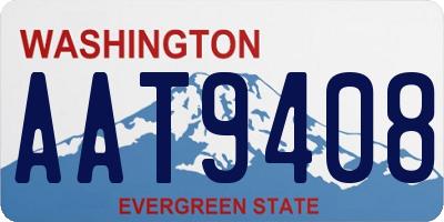 WA license plate AAT9408