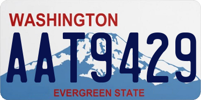 WA license plate AAT9429