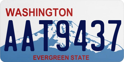 WA license plate AAT9437