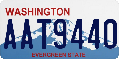 WA license plate AAT9440