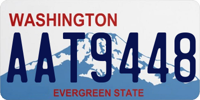 WA license plate AAT9448