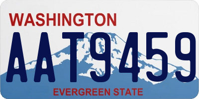 WA license plate AAT9459