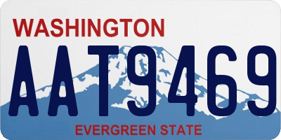 WA license plate AAT9469