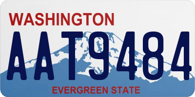 WA license plate AAT9484