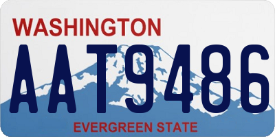 WA license plate AAT9486