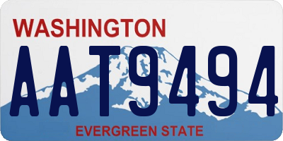 WA license plate AAT9494