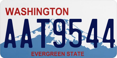 WA license plate AAT9544
