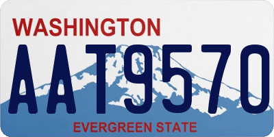 WA license plate AAT9570